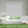 MiLin No Tools No Drill Cordless Roller Shades 100% Blackout Roller Windows Shades Thermal Insulated Reduce Noise Privacy Window Rolling Blinds for Windows and Office (Light Grey, 64 1/4" W x 48" H) view 3