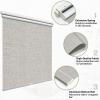 MiLin No Tools No Drill Cordless Roller Shades 100% Blackout Roller Windows Shades Thermal Insulated Reduce Noise Privacy Window Rolling Blinds for Home and Office (Taupe Grey, 31" W x 48" H) view 4