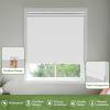 MiLin No Tools No Drill Cordless Roller Shades 100% Blackout Roller Windows Shades Thermal Insulated Reduce Noise Privacy Window Rolling Blinds for Windows and Office (White, 27 1/2" W x 48" H) view 3