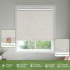 MiLin No Tools No Drill Cordless Roller Shades 100% Blackout Roller Windows Shades Thermal Insulated Reduce Noise Privacy Window Rolling Blinds for Home and Office (Silk Beige, 38" W x 64" H) view 3