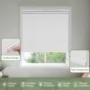MiLin No Tools No Drill Cordless Roller Shades 100% Blackout Roller Windows Shades Thermal Insulated Reduce Noise Privacy Window Rolling Blinds for Home and Office (Snowscape White, 31" W x 48" H) view 3