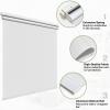 MiLin No Tools No Drill Cordless Roller Shades 100% Blackout Roller Windows Shades Thermal Insulated Reduce Noise Privacy Window Rolling Blinds for Home and Office (Snowscape White, 31" W x 48" H) view 4