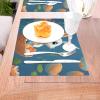 1 PVC Placemats Set Place Mats Cute Easter Bunny Non-Slip Weave Place Mats 12" x 18" Farmhouse Table Mat Set for Family Dinners Wedding Parties view 3