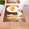 1 PVC Placemats Set Place Mats Cute Wild Elephant Non-Slip Weave Place Mats 12" x 18" Farmhouse Table Mat Set for Family Dinners Wedding Parties view 3