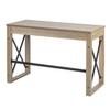 44.1" W x 20.1" D x 30.1" H Industrial Computer Desk with 1 Drawer - Wood Color view 3