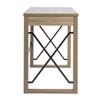 44.1" W x 20.1" D x 30.1" H Industrial Computer Desk with 1 Drawer - Wood Color view 4