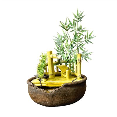 FEELIN Tabletop Waterfall Fountain Desktop Fountain Indoor Waterfall Feature Creative Tabletop Water Fountain - Calming and Relaxing Water Sound Water Fountains Indoor