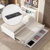 Harper & Bright Designs Twin Bed with Trundle and Drawers, Twin Storage Bed with Bookcase Headboard, USB Ports Outlets, Wood Twin Bed Frames for Kids Teens Adults, White view 4
