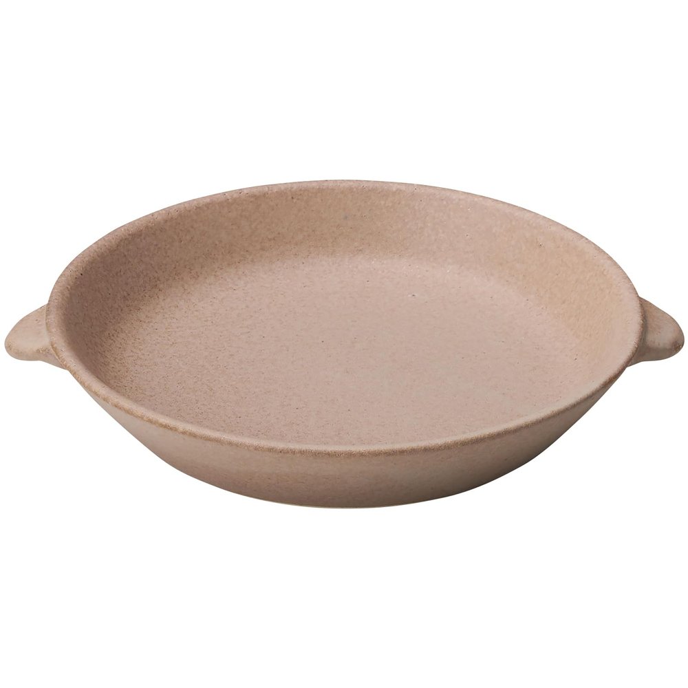 aito Seisakusho 111168 Kitchen Tools Au Gratin Dish, Heat Resistant, Oven Safe, Approx. 7.5 x 6.7 inches (19 x 17 cm), Microwave Safe, Brown, Mino Ware, Microwave, Dishwasher Safe, Made in Japan