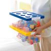 loobuu Plastic Storage Bins with Lids - Stackable Toy Storage Organizer Box Set of 2, Toy Chests with Compatible Building Baseplate and Lid, Storage Container for Building Bricks - Yellow+Blue view 4