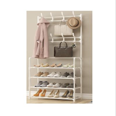 Coat Rack Stand,Designs 3 In 1 Coat Rack Coat Rack With Shoe Rack, Freestanding Coat Rack For Hallway, With 8 Removable Hooks White Coat Rack For Living Room Bedroom Hallway Entryw(Size:C,Color:White)
