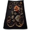 Yioniii Rose with Gold Scrolls and Butterflies Print Pattern Towel for Bathroom Soft Absorbent Towels for Bath, Gym and Spa27.5x16in view 1