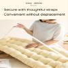 LQdpdd College Dorm Bed Bolster Pillow Long Reading Rectangular Headboard Pillow Backrest Support Cushion for Sitting in Bed Daybed Pillows Soft,Black,Full/120 * 50cm view 3