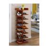 Shoes Stand Vertical Shoe Racks Wooden Shoe Shelf Multifunctional Space Saver Shoe Storage Organizer Split Level Free Standing Shoe Racks Practical Design view 1