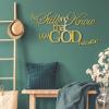 Metal Bible Verses Wall Decor, Be Still and Know Metal Wall Art, Psalm 46:10 Verse Art, Christian Decortion, Inspirational Sign, Religious Quotes Decor for Living Room, Bedroom, kitchen(Gold, 34"x 13"| 88x34cm) view 1