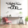 Metal Bible Verses Wall Decor, Be Still and Know Metal Wall Art, Psalm 46:10 Verse Art, Christian Decortion, Inspirational Sign, Religious Quotes Decor for Living Room, Bedroom, kitchen(Gold, 34"x 13"| 88x34cm) view 2