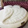 SORECI Soft and Fluffy Round Mattress Topper - Quilted Comfort Pad with 100% Thick Cotton Fill for Healthy Kids Sleeping - Removable and Reversible,5kg-Diameter230cm(91inch) view 2