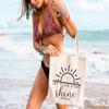 GXVUIS Let Your Light Shine Canvas Tote Bag for Women Religious Bible Verse eReusable Grocery Shopping Bags Christian Gift White view 2