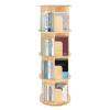 BKEKM Rotating Bookshelf 4-Layer Standing Bookcase Pine Wood Multi-Layer Bookshelves for Home Office Floor Standing Book Shelf view 1