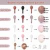 Dusty Rose Pink Balloon Arch Kit Double Stuffed Mauve Light Pink Matte Blush Nude Boho Balloon Garland for Baby Shower Birthday Bridal Wedding Valentines Party Decoration view 4
