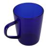 380ml Milk Cup High Borosilicate Glass Thermal Easy to Clean Glass Mug for Kitchens Hotels Coffee Shops Suitable for Hot and Cold Beverages (Blue) view 1