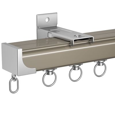Room Divider Track, Hospital Curtain Wall Mounted Room Dividers/Now Ceiling Curtain Track Set, Straight Curtain Track System with S Type Hooks, 1 2 3 4 5 6 7 8 9 10m Long ( Color : A , Size : 2m/6.5ft