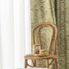 Green Linen Curtains 96 Inches Long for Living Room 1 Panel Pinch Pleated 60% Blackout Boho Drapes Floral Farmhouse Sage Green Curtain 96 Inch Length for Christmas Decor Dining Room Bedroom 72*96 view 2