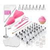 WAGLOS 83pcs/set Piping Tips Cake Piping Nozzles Decorating Cake Piping Tools Kit Icing Nozzles Baking Frosting Tips Nozzles view 1