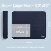 Extra Large 30 x 24 Inch Silicone Dish Drying Mat for Dish Drying Rack, Easy Clean Silicone Drying Mat for Kitchen Counter, Non-Slip Dish Drain Mat , Heat Resistant Silicon Dish Mat, Navy Blue, SAPID view 3