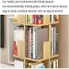 Bookcase Artificial Board Bookshelves 2-tier/3-tier/4-tier Bookshelf Large Capacity Shelf Luxury 360 Rotating Bookshelf view 4