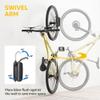 monTEK Swivel Bike Wall Mount, Vertical Bike Rack for Garage, 2 Pack, Gray view 2