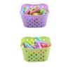 BE-TOOL 60 Pcs Windproof Clip with Basket Portable Clip for Greeting Card Small Clothes Pegs for Socks Towels Underwear Clothespin (Purple+Green) view 1
