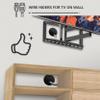 in Wall Cable Management Kit, TV Cord Hider for Wall Mounted TV Wire Hider for Wall, 2 Pack Pass Throughs Include a Drywall Hole Saw Drill Attachment for Easy Install Grommet - Black view 2