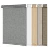 Sulugood Blackout Roller Shades for Windows Cordless Roller Blinds Linen Fabric Room Darkening Shades with Cassette Valance Thermal Insulated Window Shades for Home Door.Gray.47 W x 56" H view 1