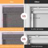 Sulugood Blackout Roller Shades for Windows Cordless Roller Blinds Linen Fabric Room Darkening Shades with Cassette Valance Thermal Insulated Window Shades for Home Door.Gray.47 W x 56" H view 3