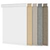 Sulugood Blackout Roller Shades for Windows Cordless Roller Blinds Linen Fabric Room Darkening Shades with Cassette Valance Thermal Insulated Window Shades for Home Door.White.29 W x 72" H view 1