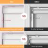 Sulugood Blackout Roller Shades for Windows Cordless Roller Blinds Linen Fabric Room Darkening Shades with Cassette Valance Thermal Insulated Window Shades for Home Door.White.29 W x 72" H view 3