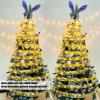 Ribbon Fairy LED Lights, Christmas Tree Ribbon Fairy Lights, Ribbon Fairy LED Light, Ribbon Fairy LED Lights Gold Easter Decoration String Shining Ribbon Fairy Lights 5M, Tree Decor view 2