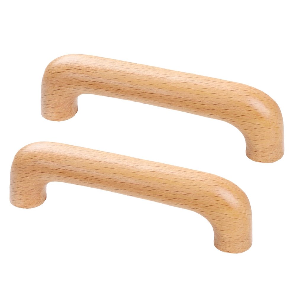 cupboard door knobs, 2 Pcs Natural Wooden Handle Solid Cabinet Knobs Wooden Bow Shaped Handle,for Cabinet Cupboard Door Drawer Dresser Door Handle (Hole Spacing 96Mm)/Hole ( Size : Hole Spacing 128Mm