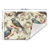 1 PVC Placemats Set Place Mats Birds Vintage Art Non-Slip Weave Place Mats 12" x 18" Farmhouse Table Mat Set for Family Dinners Wedding Parties view 2