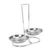 Fockety Spoon Rest Holder, Stainless Steel Vertical Lid and Spoon Rest Soup Spoon Rest Cooking Utensils Stand Soup Ladle Holder for Kitchen Cookware Hot Pot Fast Food Restaurant Decor view 1