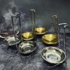 Fockety Spoon Rest Holder, Stainless Steel Vertical Lid and Spoon Rest Soup Spoon Rest Cooking Utensils Stand Soup Ladle Holder for Kitchen Cookware Hot Pot Fast Food Restaurant Decor view 2