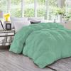 AveHomes 5pcs Cotton Pinch Pleated Comforter Size Alaska King 132X120 All Season 500 GSM 600 TC Solid Mint Comforter view 1