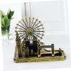 GRIRIW London Tower Bridge Decorative Craft Ornament for Home Office and Restaurant Architectural Souvenir Figurine Bronze view 2