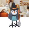 Christmas Figurines, Cute Christmas Decor, Bird Decor, Table Fabric Bird Ornament Grab A Broom Stable Base Cute Fabric Standing Bird Figurine Decoration view 2