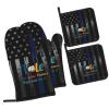 Vote Like Your Future Depends On It Premium Heat Resistant Oven Mitts Pot Holders Baking 4-Piece Set view 2