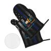 Vote Like Your Future Depends On It Premium Heat Resistant Oven Mitts Pot Holders Baking 4-Piece Set view 3