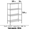 Regal Altair 18" Deep x 36" Wide x 54" Height Wire Shelving Kit | 4-Tier | NSF Commercial Storage Rack Unit view 3