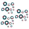 HOMSFOU 30pcs Mini Wreaths for Christmas Decor Green Bow Versatile Xmas Tree Pendants for Crafts Realistic view 1