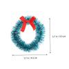 HOMSFOU 30pcs Mini Wreaths for Christmas Decor Green Bow Versatile Xmas Tree Pendants for Crafts Realistic view 2